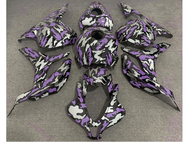 Purple and Silver Camo - 2009-2012 Honda CBR600RR Purple and Silver Camo - 2009-2012 Honda CBR600RR