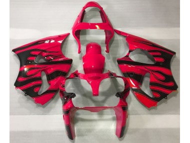 Red & Black Flame - 2000-2002 Kawasaki ZX6R