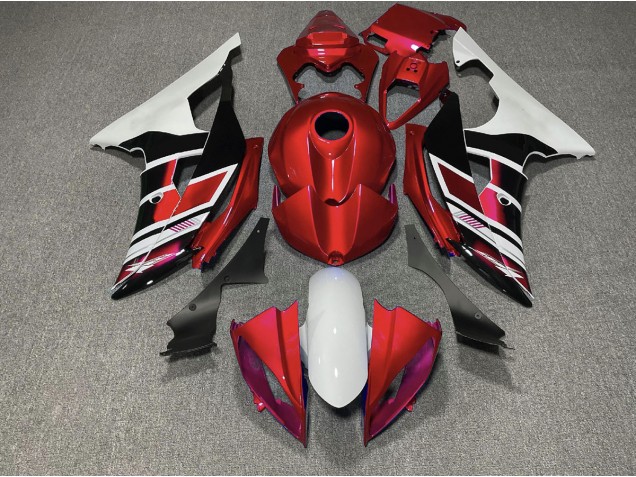 Red Black and White OEM Style - 2008-2016 Yamaha R6 Red Black and White OEM Style - 2008-2016 Yamaha R6