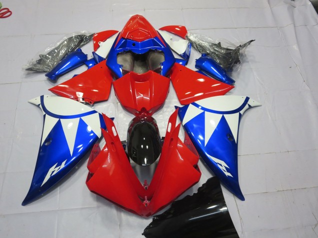 Red Blue and White - 2012-2014 Yamaha R1