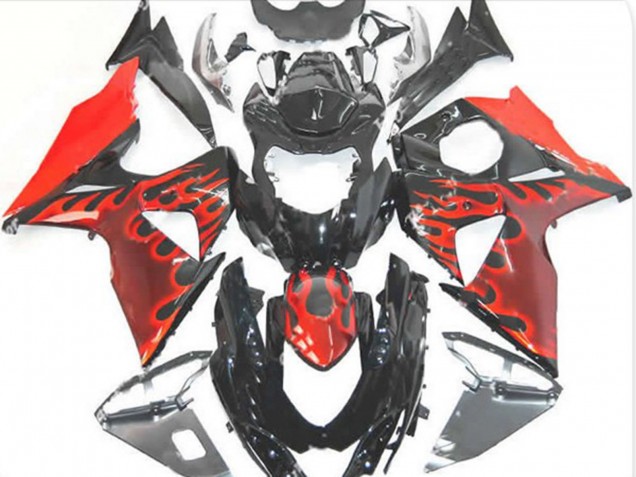 Red Flame - 2009-2016 Suzuki GSXR 1000