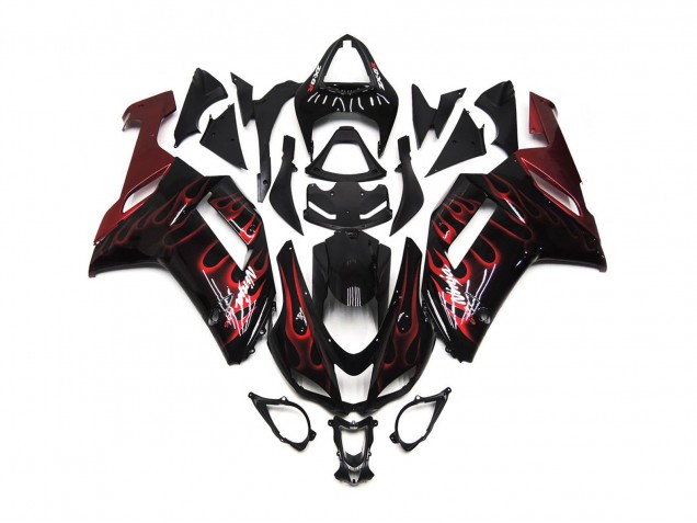 Red Gloss Flame - 2007-2008 Kawasaki ZX6R Red Gloss Flame - 2007-2008 Kawasaki ZX6R
