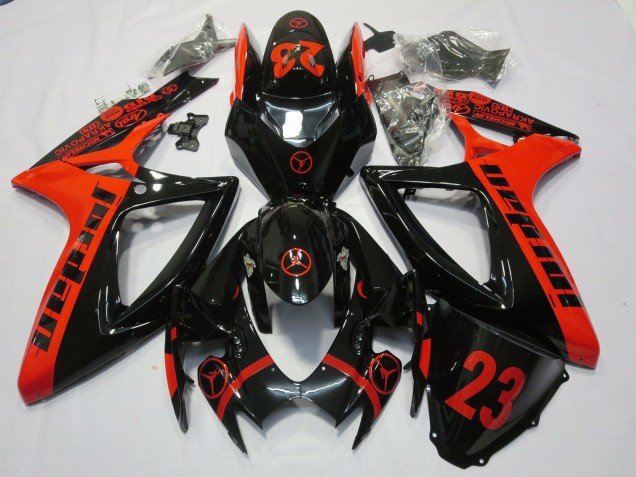 Red Jordan - 2006-2007 Suzuki GSXR 600-750