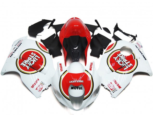 Red Lucky Strike Style - 1997-2007 Suzuki GSXR 1300 Hayabusa Red Lucky Strike Style - 1997-2007 Suzuki GSXR 1300 Hayabusa