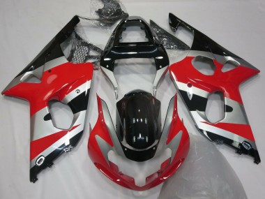 Red Silver OEM Style - 2000-2002 Suzuki GSXR 1000