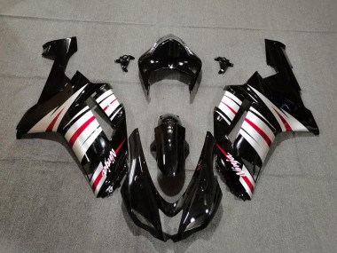 Red Silver and Black - 2007-2008 Kawasaki ZX6R