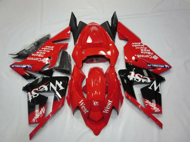 Red West - 2004-2005 Kawasaki ZX10R Red West - 2004-2005 Kawasaki ZX10R