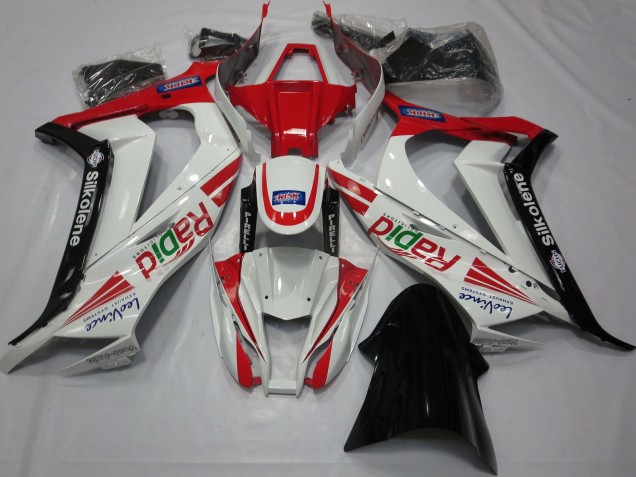 Red White Black Ra - 2011-2015 Kawasaki ZX10R Red White Black Ra - 2011-2015 Kawasaki ZX10R
