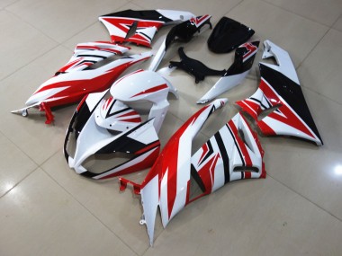 Red White Zagg - 2009-2012 Kawasaki ZX6R