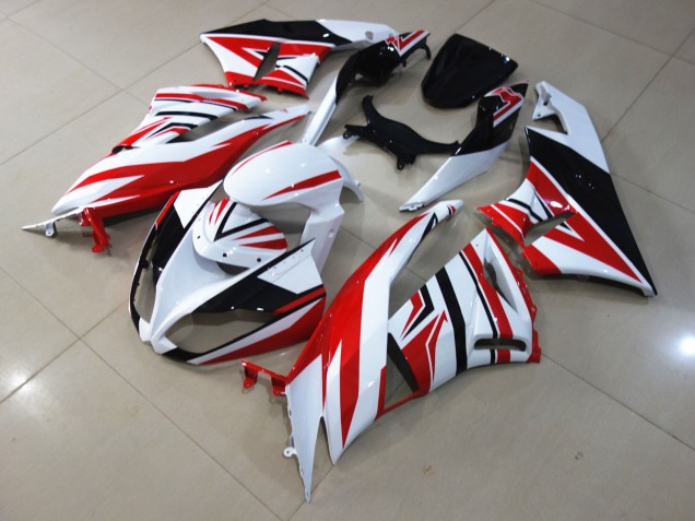Red White Zagg - 2009-2012 Kawasaki ZX6R Red White Zagg - 2009-2012 Kawasaki ZX6R