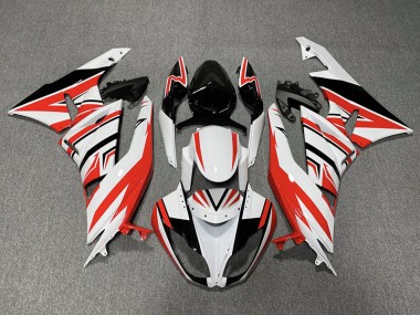 Red White and Black Zag - 2009-2012 Kawasaki ZX6R