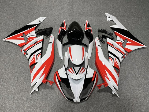 Red White and Black Zag - 2009-2012 Kawasaki ZX6R Red White and Black Zag - 2009-2012 Kawasaki ZX6R