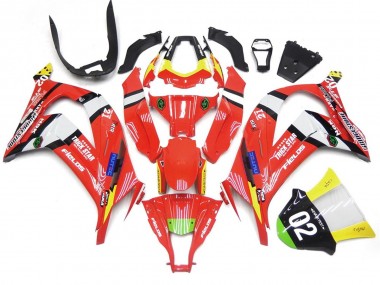 Red and Black w White - 2016-2019 Kawasaki ZX10R