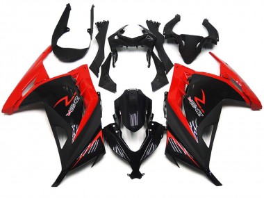 Red and Gloss Black - 2013-2018 Kawasaki Ninja 300