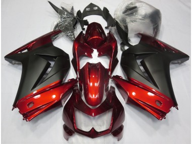 Red and Matte Black - 2008-2012 Kawasaki Ninja 250