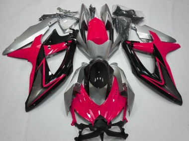 Red and Silver - 2008-2010 Suzuki GSXR 600-750