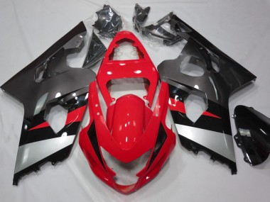 Red and Silver Gloss - 2004-2005 Suzuki GSXR 600-750