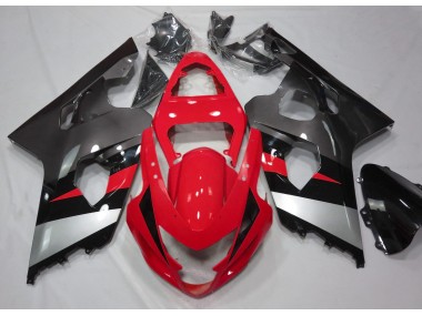Red and Silver Gloss - 2004-2005 Suzuki GSXR 600-750