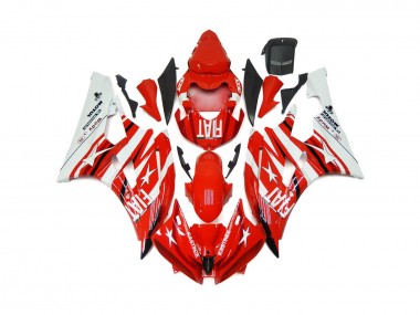 Red and White Star Fiat - 2006-2007 Yamaha R6