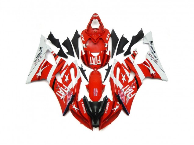 Red and White with Stars - 2008-2016 Yamaha R6