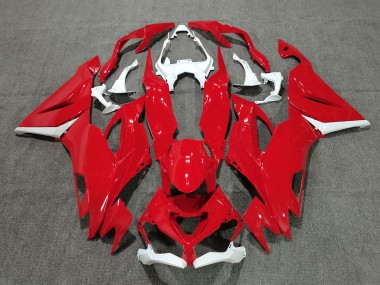 Red with White - 2019-2023 Kawasaki ZX6R