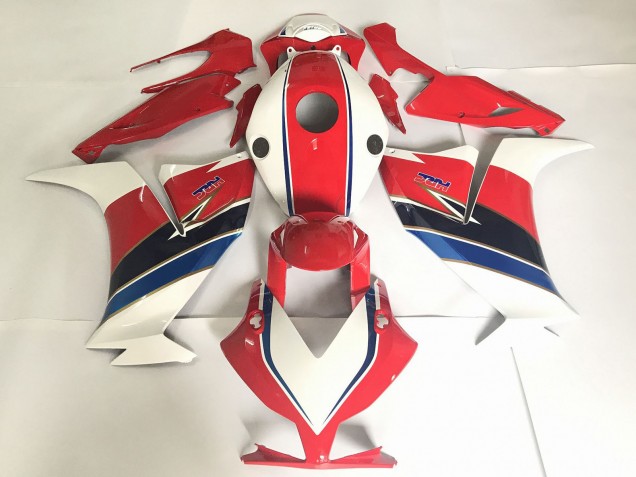 Red with White / Blue - 2012-2016 Honda CBR1000RR Red with White / Blue - 2012-2016 Honda CBR1000RR