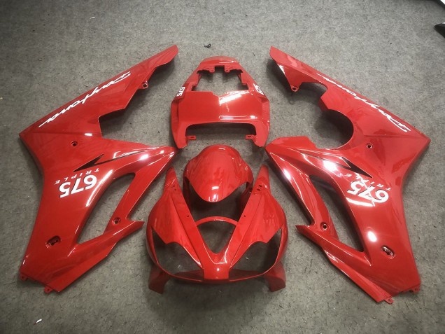 Red with White Decals - 2006-2008 Triumph Daytona 675 Red with White Decals - 2006-2008 Triumph Daytona 675