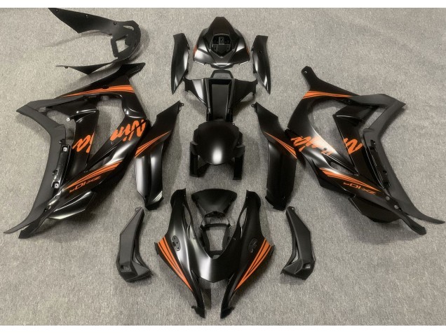 Satin Black & Orange - 2016-2019 Kawasaki ZX10R