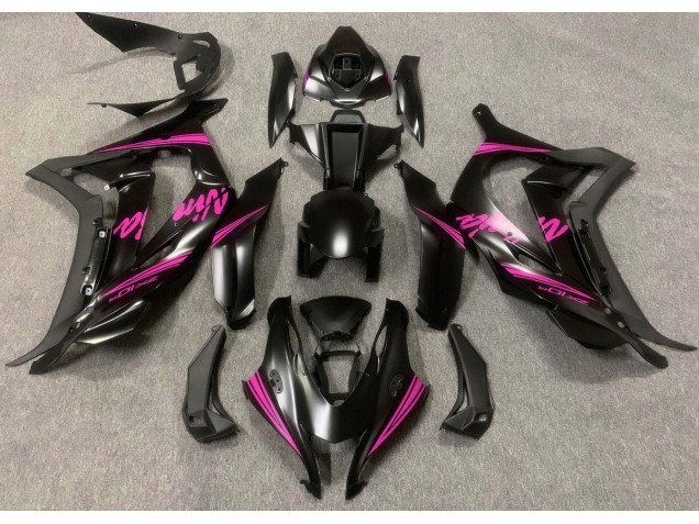 Satin Black & Pink - 2016-2019 Kawasaki ZX10R Satin Black & Pink - 2016-2019 Kawasaki ZX10R