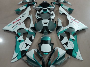 Seafoam Green Snow Camo - 2008-2016 Yamaha R6