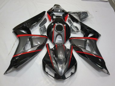 Silver Black Red Pin Stripe - 2006-2007 Honda CBR1000RR