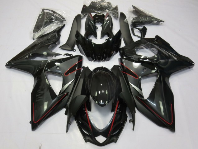 Silver Black and Red - 2009-2016 Suzuki GSXR 1000