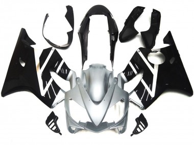Silver Grey and Gloss Black - 2004-2007 Honda CBR600 F4i