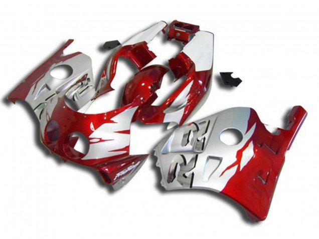 Silver Red and White - 1990-1998 Honda CBR250RR Silver Red and White - 1990-1998 Honda CBR250RR