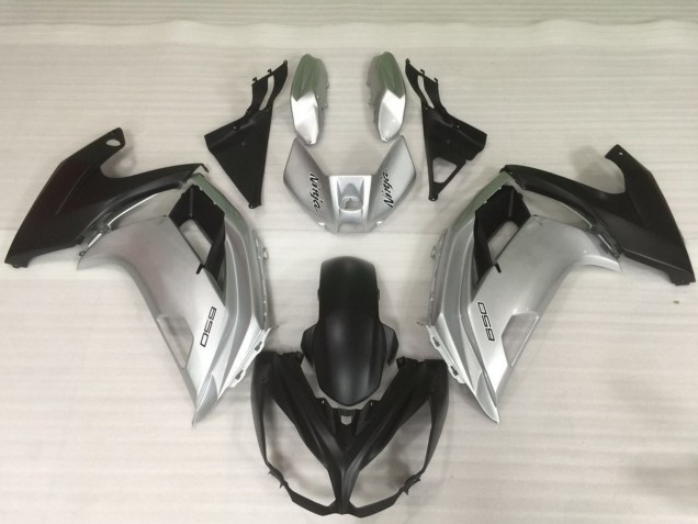 Silver and Black - 2012-2016 Kawasaki Ninja 650R Silver and Black - 2012-2016 Kawasaki Ninja 650R