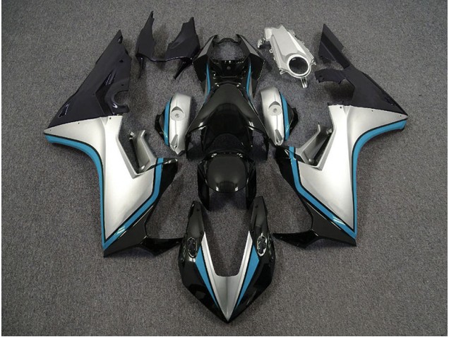 Silver and Black & Light Blue - 2017-2023 Honda CBR1000RR Silver and Black & Light Blue - 2017-2023 Honda CBR1000RR
