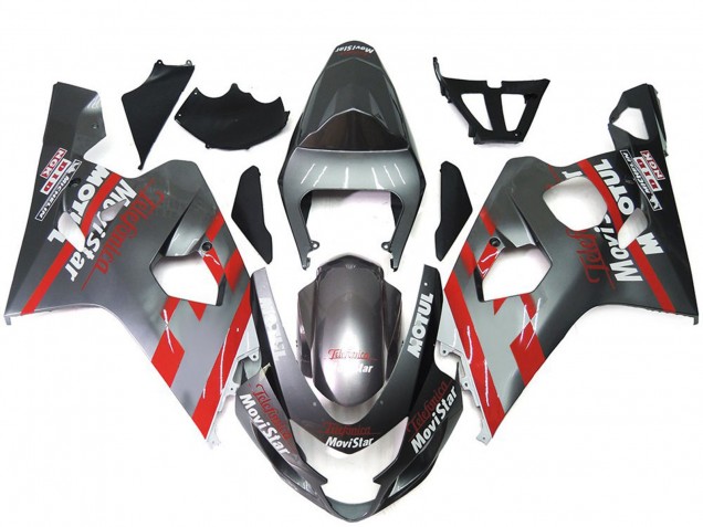 Silver and Red MoviStar - 2004-2005 Suzuki GSXR 600-750 Silver and Red MoviStar - 2004-2005 Suzuki GSXR 600-750