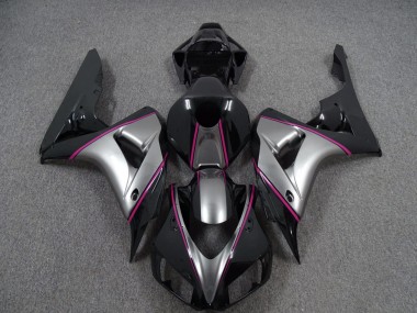 Silver with Pink Pin Stripe - 2006-2007 Honda CBR1000RR