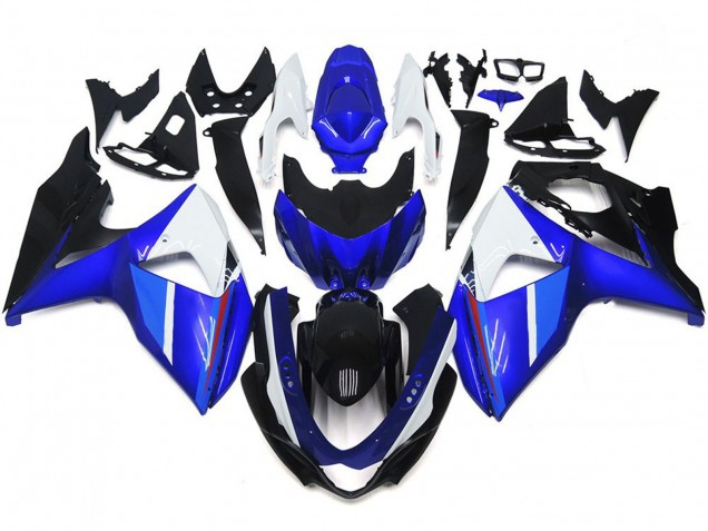 Solid Gloss Black Blue White - 2009-2016 Suzuki GSXR 1000