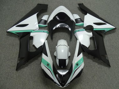 Teal White and Black - 2005-2006 Kawasaki ZX6R