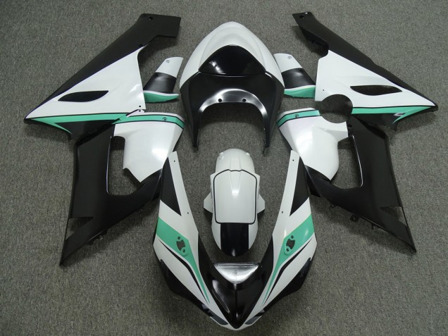 Teal White and Black - 2005-2006 Kawasaki ZX6R Teal White and Black - 2005-2006 Kawasaki ZX6R
