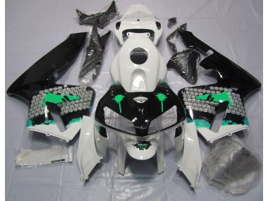 Turquoise Splatter on Gloss Black - 2005-2006 Honda CBR600RR