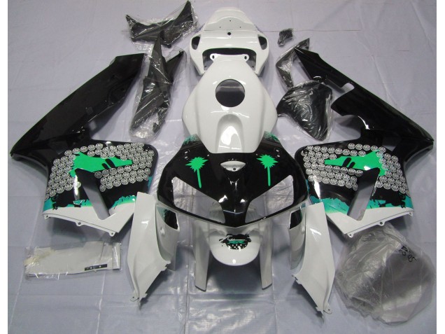 Turquoise Splatter on Gloss Black - 2005-2006 Honda CBR600RR