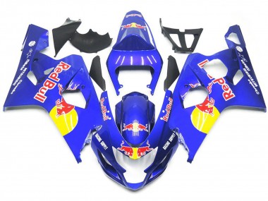 Vibrant Blue Red Bull Style - 2004-2005 Suzuki GSXR 600-750
