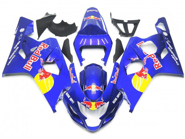 Vibrant Blue Red Bull Style - 2004-2005 Suzuki GSXR 600-750 Vibrant Blue Red Bull Style - 2004-2005 Suzuki GSXR 600-750