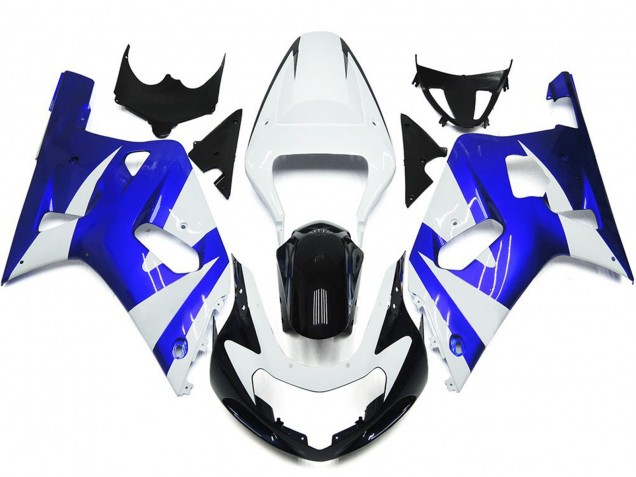 Vibrant Blue and White OEM Style - 2001-2003 Suzuki GSXR 600-750 Vibrant Blue and White OEM Style - 2001-2003 Suzuki GSXR 600-750
