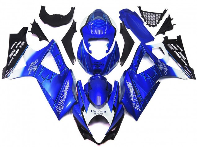 Vibrant Blue with White Corona - 2007-2008 Suzuki GSXR 1000 Vibrant Blue with White Corona - 2007-2008 Suzuki GSXR 1000