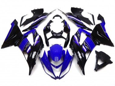 Vibrant Deep Blue and Black - 2013-2018 Kawasaki ZX6R