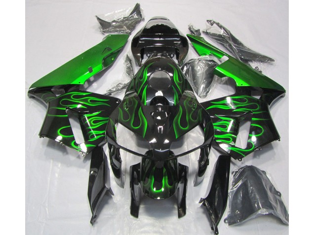 Vibrant Green Flame - 2005-2006 Honda CBR600RR Vibrant Green Flame - 2005-2006 Honda CBR600RR