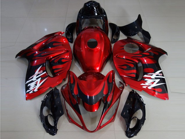 Vibrant Red & Flame - 2008-2020 Suzuki GSXR 1300 Hayabusa Vibrant Red & Flame - 2008-2020 Suzuki GSXR 1300 Hayabusa